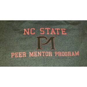 NC STATE peer mentor program ADULT SMALL t shirt preowned                     B1